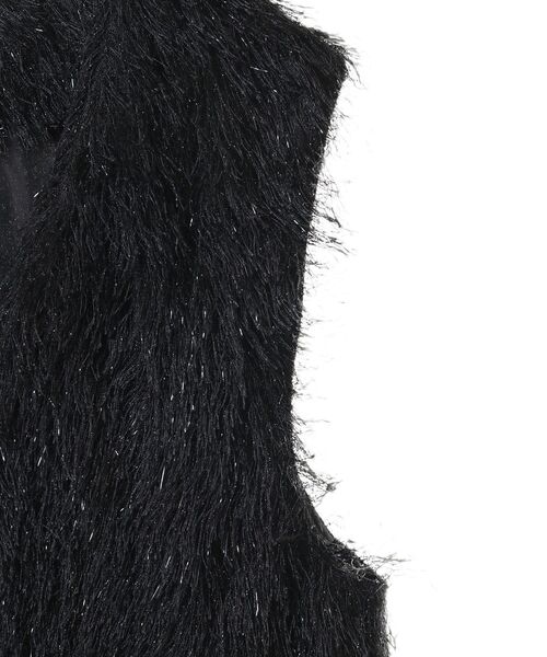 CRAFT STANDARD BOUTIQUE（クラフトスタンダードブティック）の「シャギーベスト（ベスト・レディース・グレイッシュベージュ/ブラック・FREE）」の9枚目の写真