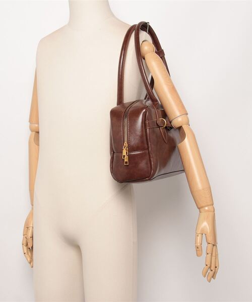 gossip!ロサンゼルス(ゴシップロサンゼルス)の「Y2K ヴィンテージ調ボストンバッグ BAG(ショルダーバッグ・レディース・ブラウン/ブラック・FREE)」の3枚目の写真