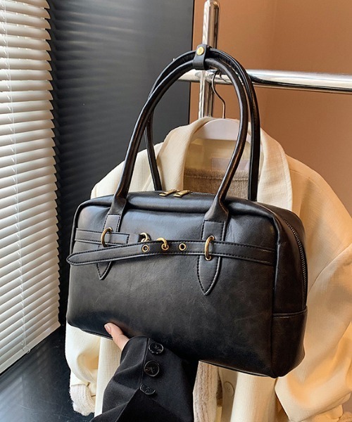 gossip!ロサンゼルス(ゴシップロサンゼルス)の「Y2K ヴィンテージ調ボストンバッグ BAG(ショルダーバッグ・レディース・ブラウン/ブラック・FREE)」の13枚目の写真