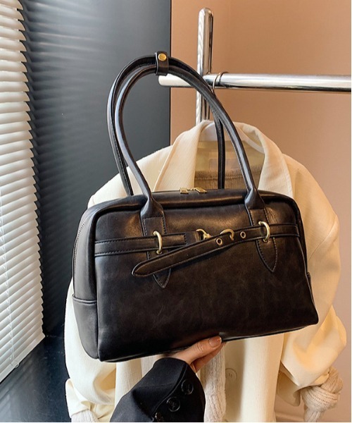 gossip!ロサンゼルス(ゴシップロサンゼルス)の「Y2K ヴィンテージ調ボストンバッグ BAG(ショルダーバッグ・レディース・ブラウン/ブラック・FREE)」の14枚目の写真