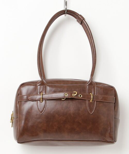 gossip!ロサンゼルス(ゴシップロサンゼルス)の「Y2K ヴィンテージ調ボストンバッグ BAG(ショルダーバッグ・レディース・ブラウン/ブラック・FREE)」の17枚目の写真