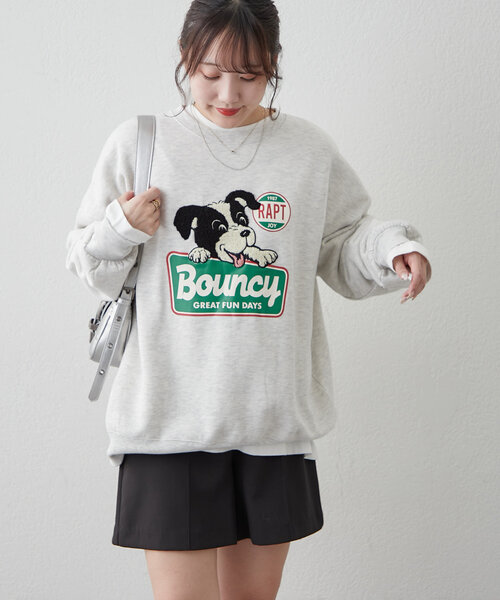 セール】ボーダーコリー相良刺繍BIGプルオーバー（スウェット