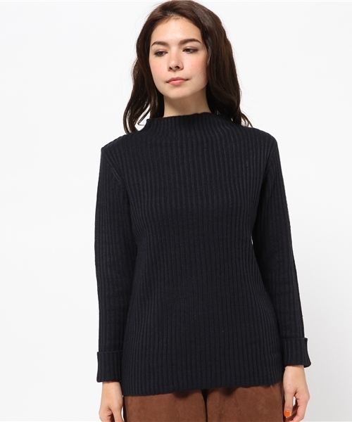 koe（コエ）の「ボトルネックニットプルオーバー（ニット/セーター・レディース・ネイビー/キャメル/アイボリー・SMALL/LARGE/MEDIUM）」の10枚目の写真