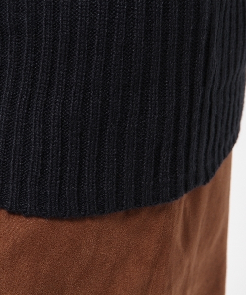 koe（コエ）の「ボトルネックニットプルオーバー（ニット/セーター・レディース・ネイビー/キャメル/アイボリー・SMALL/LARGE/MEDIUM）」の8枚目の写真