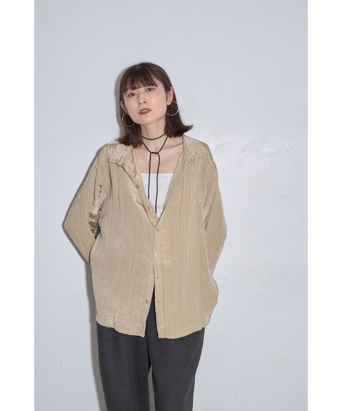 【セール】ハイネックボタンブラウス（シャツ/ブラウス）｜leimn（レイムン）