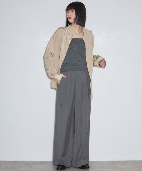 leimn(レイムン)の「ハイネックボタンブラウス(シャツ/ブラウス・レディース・ネイビー/ベージュ/オフホワイト・M)」の20枚目の写真