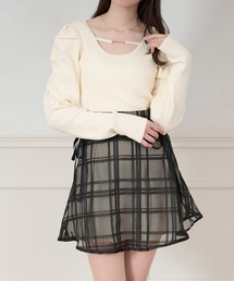 チャーム付きパワショルニット【ZOZOTOWN限定アイテム】