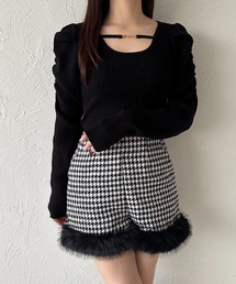 チャーム付きパワショルニット【ZOZOTOWN限定アイテム】