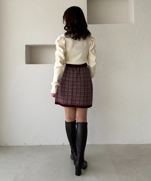 咲様確認ページ チャーム付きパワショルニット【ZOZOTOWN限定アイテム】（ニット