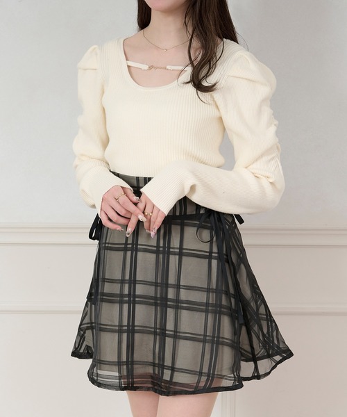 apres jour(アプレジュール)の「チャーム付きパワショルニット【ZOZOTOWN限定アイテム】(ニット/セーター・レディース・ブラック/ボルドー/ホワイト・フリー/X-LARGE)」の21枚目の写真