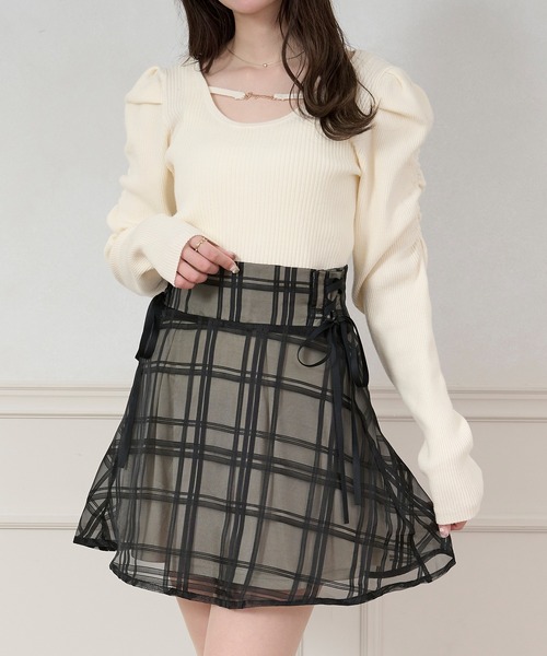 咲様確認ページ チャーム付きパワショルニット【ZOZOTOWN限定アイテム】（ニット