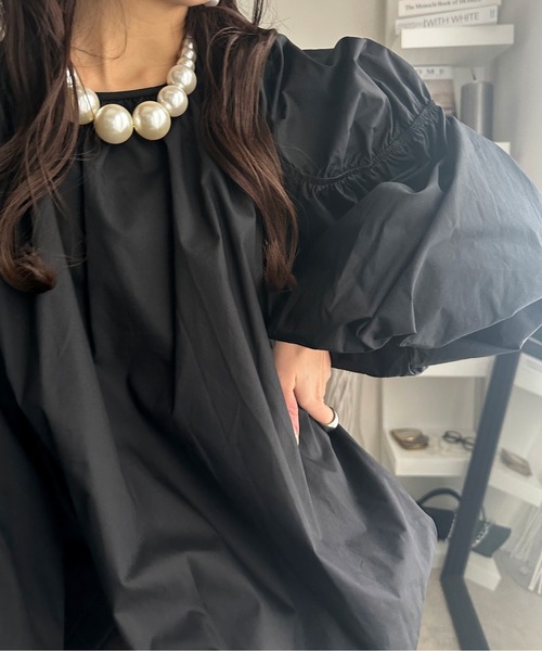 袖ボリュームブラウス（Tシャツ/カットソー）｜deux amour（ドゥーザムール）