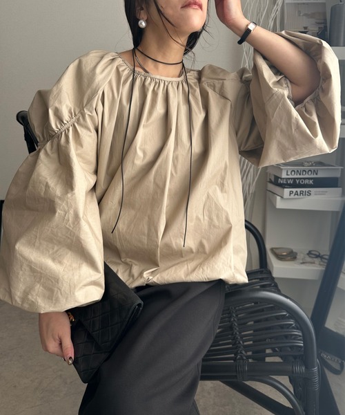 袖ボリュームブラウス（Tシャツ/カットソー）｜deux amour（ドゥーザムール）