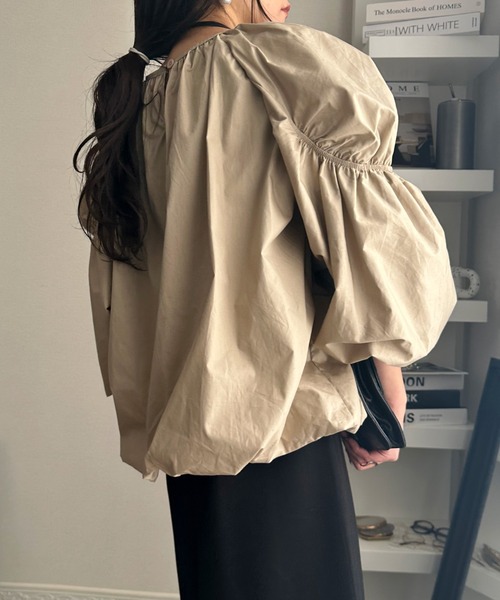 袖ボリュームブラウス（Tシャツ/カットソー）｜deux amour（ドゥーザムール）