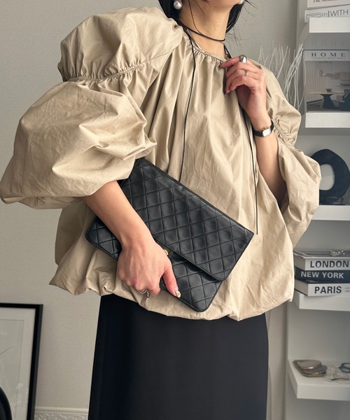 袖ボリュームブラウス（Tシャツ/カットソー）｜deux amour（ドゥーザムール）