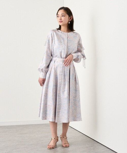 ANAYI(アナイ)の「マーブルプリントリボンスリット ブラウス〈セットアップ対応商品〉(シャツ/ブラウス・レディース・イエロー/ピンク・38/36)」の10枚目の写真