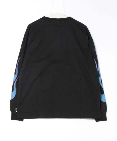 FLAME Sleeve L/S T-SHIRTS/スラッシャーサイドフレームプリントデザイン長袖Tシャツ（Tシャツ/カットソー）｜THRASHER（スラッシャー）
