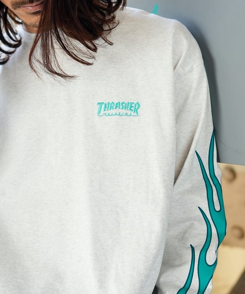 (1459-XL) US スラッシャー Tシャツ Flame Logo 白 XL 全品ポイント5倍 12⁄1 23:59まで公式 スラッシャー