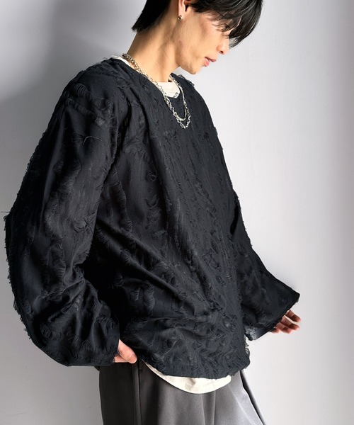 セール】グランジを楽しむ旬スタイル。ダメージ加工ビッグシルエット