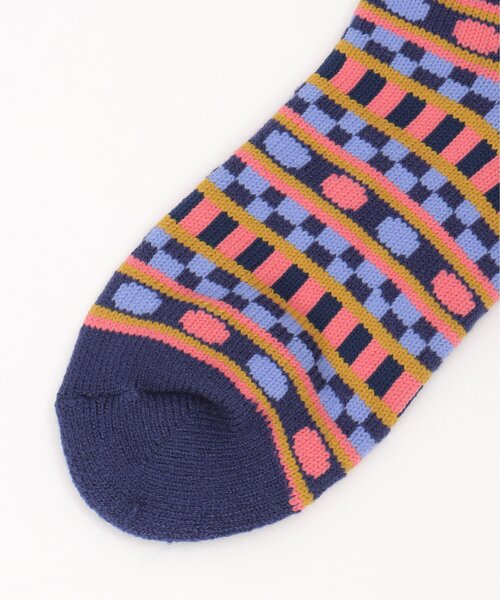 LBC（エルビーシー）の「裏起毛ソックス ノルディック（ソックス/靴下・レディース・オフホワイト/ブルー/ブラウン・FREE）」の6枚目の写真