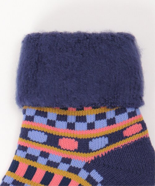 LBC（エルビーシー）の「裏起毛ソックス ノルディック（ソックス/靴下・レディース・オフホワイト/ブルー/ブラウン・FREE）」の8枚目の写真