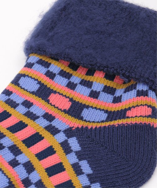 LBC（エルビーシー）の「裏起毛ソックス ノルディック（ソックス/靴下・レディース・オフホワイト/ブルー/ブラウン・FREE）」の10枚目の写真