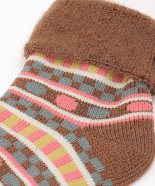 LBC（エルビーシー）の「裏起毛ソックス ノルディック（ソックス/靴下・レディース・オフホワイト/ブルー/ブラウン・FREE）」の14枚目の写真