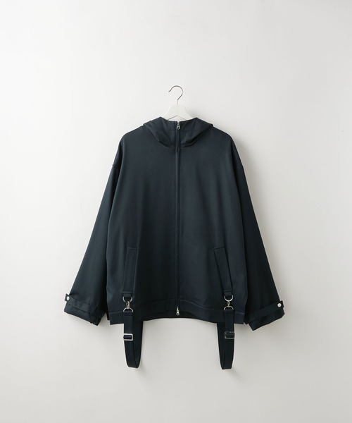 SERACE】Loose drape suspenders mountain parka / ルーズ