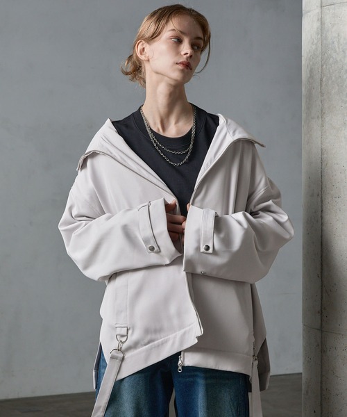 値下げ　SERACE ルーズドレープサスペンダーマウンテンパーカー SERACE】Loose drape suspenders mountain parka / ルーズ