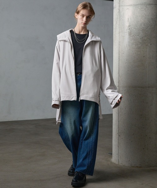 SERACE ルーズドレープサスペンダーマウンテンパーカー SERACE】Loose drape suspenders mountain parka / ルーズ