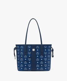 MCM 青 レザートートバッグ ポーチ付き MCM｜エムシーエムのトートバッグ（ブルー・ネイビー/青色系・レザー