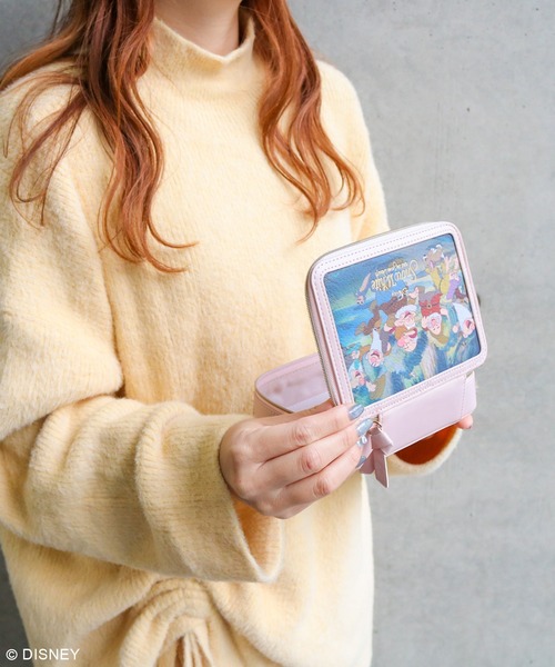 Disney（ディズニー）の「ディズニー/スクエアポーチ（ポーチ・レディース・ライトブルー/ライトピンク・FREE）」の2枚目の写真