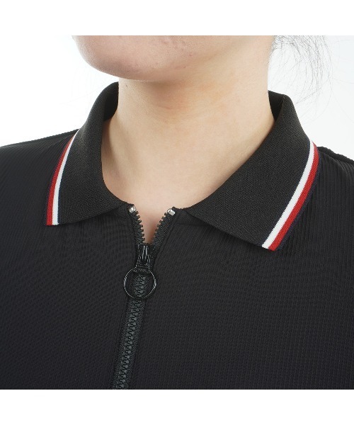 TOMMY HILFIGER GOLF（トミー ヒルフィガー ゴルフ）の「ﾊｲﾃﾝｼｮﾝ ﾊﾞﾀﾌﾗｲｽﾘｰﾌﾞｼｬﾂ（その他トップス・レディース・ホワイト/ネイビー/ブラック・L/M）」の12枚目の写真