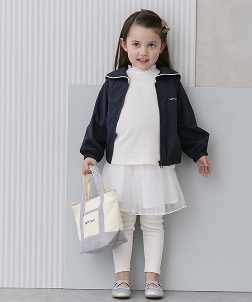 petit main（プティマイン）の「2wayショルダートートバッグ（ショルダーバッグ・キッズ・グレー/ネイビー/レッド・F）」の4枚目の写真