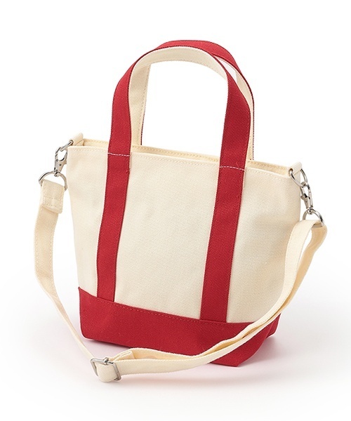 petit main（プティマイン）の「2wayショルダートートバッグ（ショルダーバッグ・キッズ・グレー/ネイビー/レッド・F）」の8枚目の写真