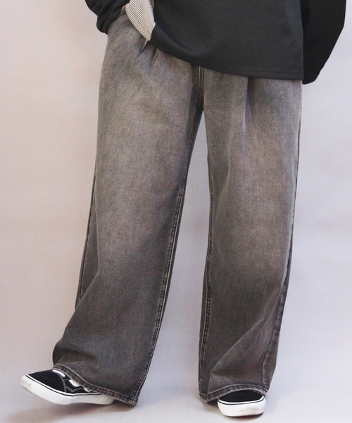 ８(eight)（エイト）の「デニムワイドパンツ（デニムパンツ・メンズ・ブルー系その他/ブラック系その他3/ブルー系その他2/ブラック系その他/ブラック系その他2・SMALL/MEDIUM/LARGE）」の3枚目の写真