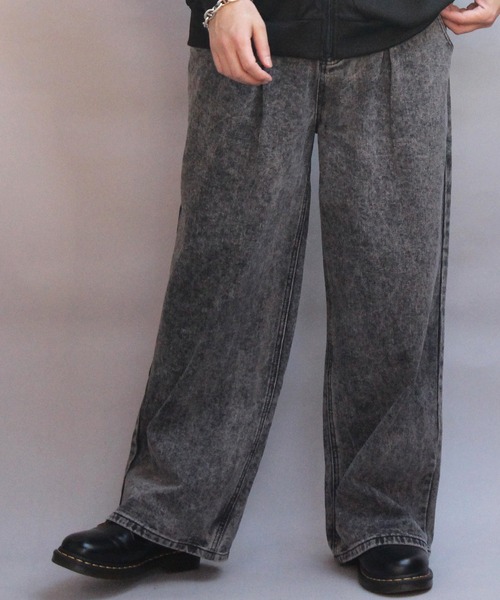 ８(eight)（エイト）の「デニムワイドパンツ（デニムパンツ・メンズ・ブルー系その他/ブラック系その他3/ブルー系その他2/ブラック系その他/ブラック系その他2・SMALL/MEDIUM/LARGE）」の6枚目の写真