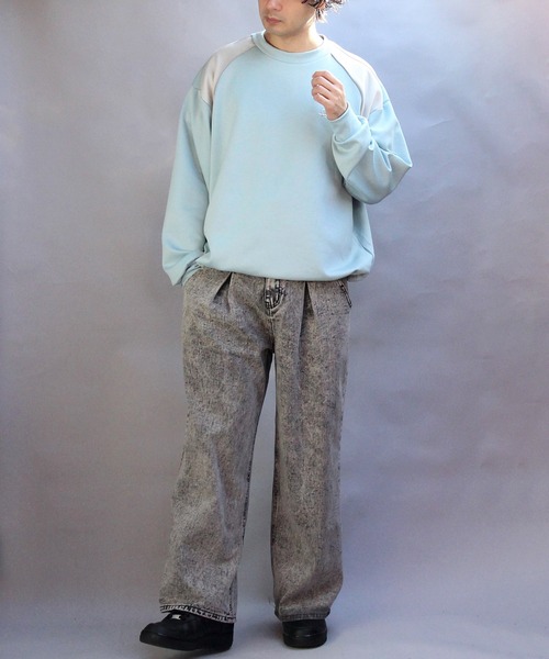 ８(eight)（エイト）の「デニムワイドパンツ（デニムパンツ・メンズ・ブルー系その他/ブラック系その他3/ブルー系その他2/ブラック系その他/ブラック系その他2・SMALL/MEDIUM/LARGE）」の16枚目の写真