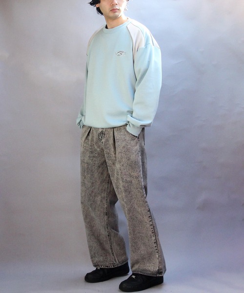 ８(eight)（エイト）の「デニムワイドパンツ（デニムパンツ・メンズ・ブルー系その他/ブラック系その他3/ブルー系その他2/ブラック系その他/ブラック系その他2・SMALL/MEDIUM/LARGE）」の17枚目の写真