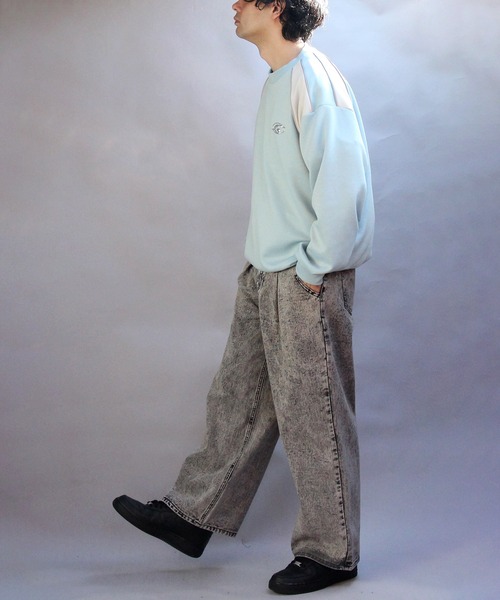 ８(eight)（エイト）の「デニムワイドパンツ（デニムパンツ・メンズ・ブルー系その他/ブラック系その他3/ブルー系その他2/ブラック系その他/ブラック系その他2・SMALL/MEDIUM/LARGE）」の18枚目の写真