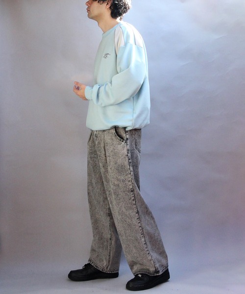 ８(eight)（エイト）の「デニムワイドパンツ（デニムパンツ・メンズ・ブルー系その他/ブラック系その他3/ブルー系その他2/ブラック系その他/ブラック系その他2・SMALL/MEDIUM/LARGE）」の19枚目の写真