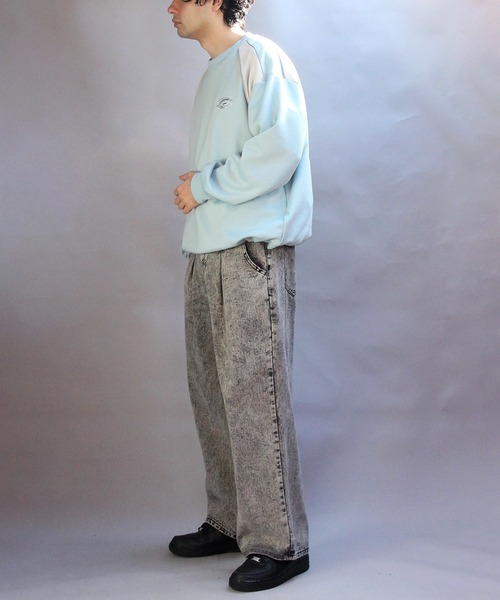 ８(eight)（エイト）の「デニムワイドパンツ（デニムパンツ・メンズ・ブルー系その他/ブラック系その他3/ブルー系その他2/ブラック系その他/ブラック系その他2・SMALL/MEDIUM/LARGE）」の20枚目の写真