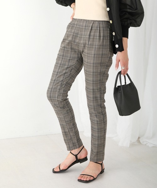 Bou Jeloud(ブージュルード)の「【34-42サイズ展開】UVカットHAKIYASEストレッチパンツ(その他パンツ・レディース・ホワイト/グリーン/ブラック/チェック/キャメル/イエロー/カーキ・SMALL/X-SMALL/X-LARGE)」の7枚目の写真