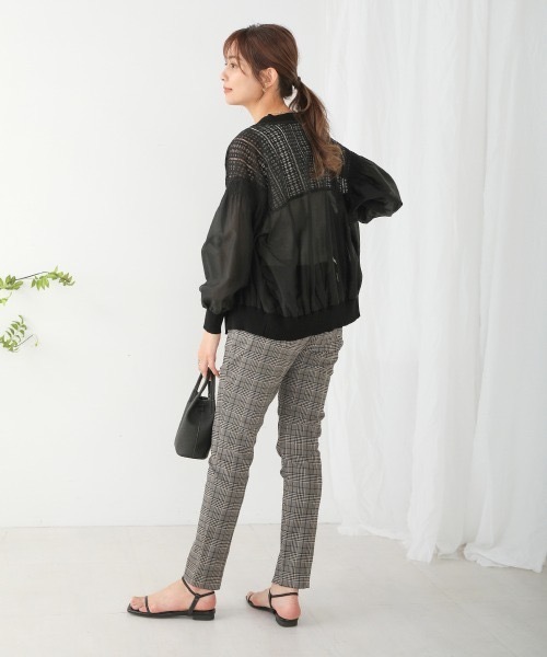Bou Jeloud(ブージュルード)の「【34-42サイズ展開】UVカットHAKIYASEストレッチパンツ(その他パンツ・レディース・ホワイト/グリーン/ブラック/チェック/キャメル/イエロー/カーキ・SMALL/X-SMALL/X-LARGE)」の13枚目の写真