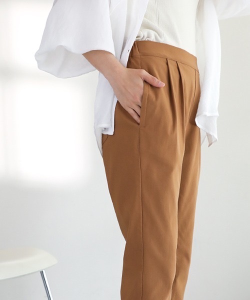 Bou Jeloud(ブージュルード)の「【34-42サイズ展開】UVカットHAKIYASEストレッチパンツ(その他パンツ・レディース・ホワイト/グリーン/ブラック/チェック/キャメル/イエロー/カーキ・SMALL/X-SMALL/X-LARGE)」の16枚目の写真