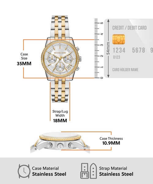 MICHAEL KORS(マイケルコース)の「マイケル・コース 腕時計 レディース アナログ ステンレス MK7532(アナログ腕時計・レディース・マルチ・FREE)」の7枚目の写真