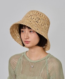 OVERRIDE | OVERRIDE  RAFFIA CROCHET HAT SG / オーバーライド(ハット)