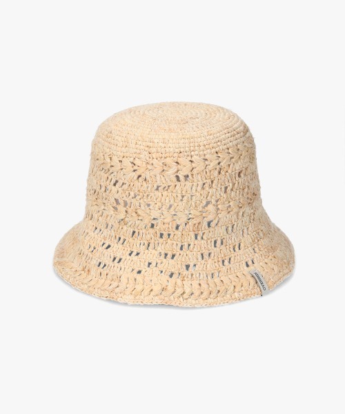 OVERRIDE（オーバーライド）の「OVERRIDE  RAFFIA CROCHET HAT SG / オーバーライド（ハット・レディース・ナチュラル/オレンジ/グリーン・M/57.5cm）」の19枚目の写真