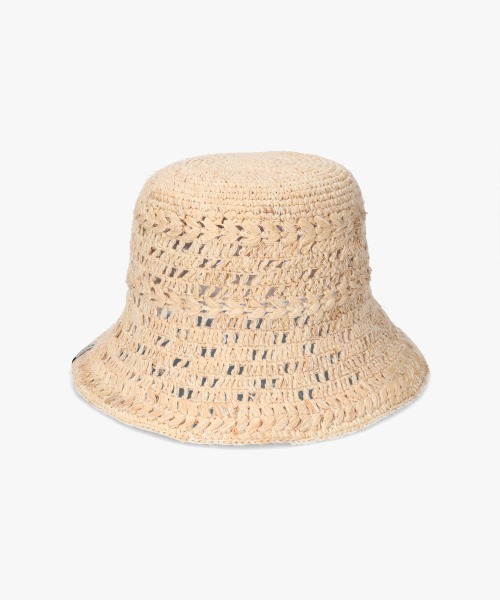 OVERRIDE（オーバーライド）の「OVERRIDE  RAFFIA CROCHET HAT SG / オーバーライド（ハット・レディース・ナチュラル/オレンジ/グリーン・M/57.5cm）」の22枚目の写真