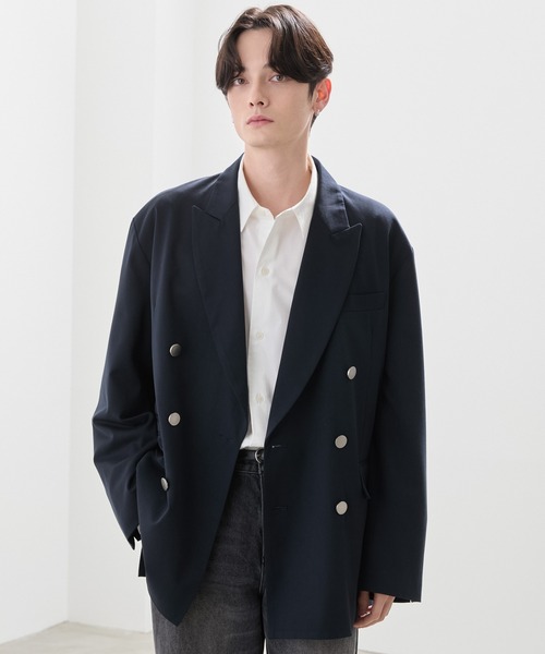 LUENNA】Oversized Double Breasted Jacket / オーバーサイズ ダブル